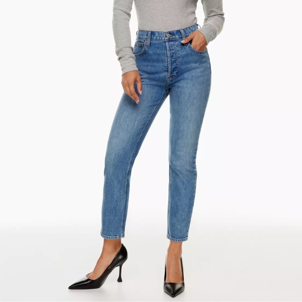 Aritzia Denim forum high rise slim jean